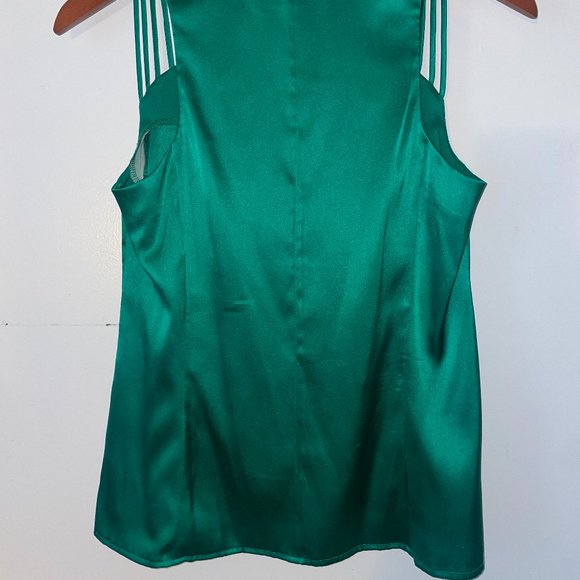 Nanette Lepore Green Silk/Spandex Sleeveless Blouse - XS - Picture 3 of 4